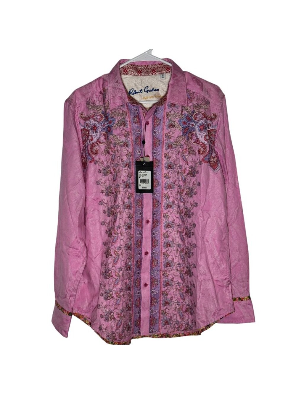 Robert Graham The Seaborne Limited Edition Floral Embroidered Button Front Shirt